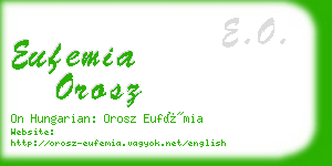 eufemia orosz business card